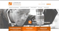 Desktop Screenshot of lambertgroupe.com